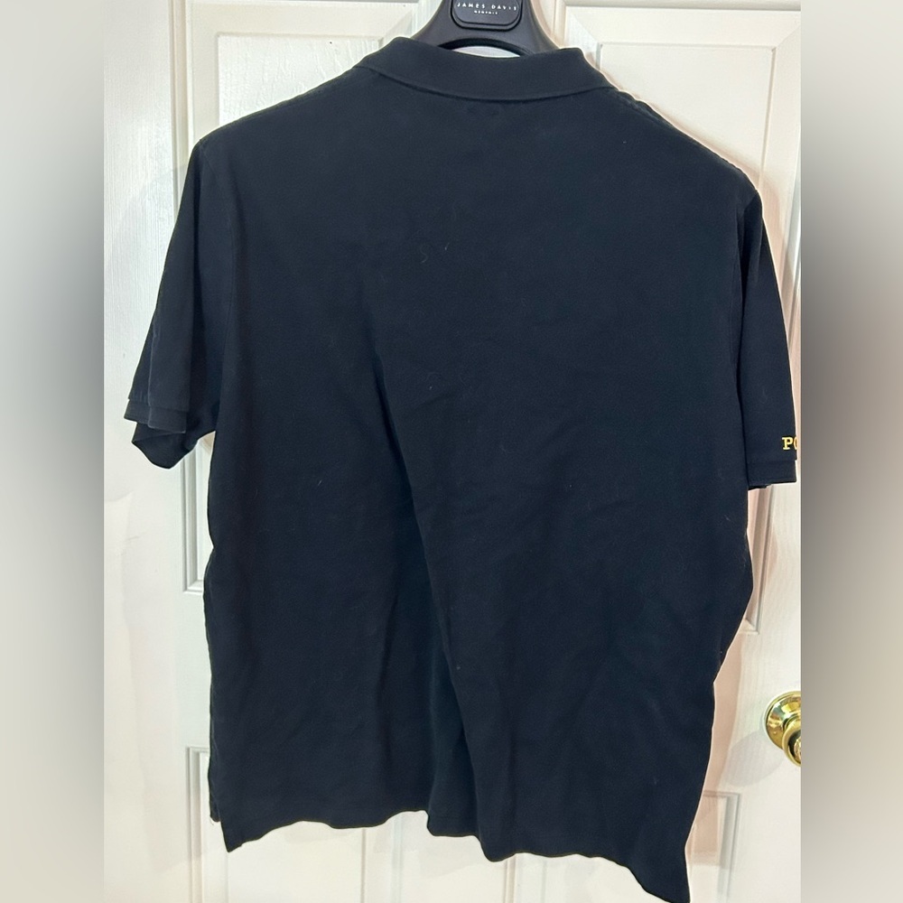 Polo Ralph Lauren Men's XL Classic Fit Polo Shirt Black Mesh Short Sleeve Cotton - Picture 2 of 6